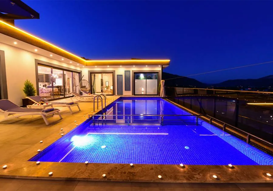 Luxury villa with pool and jacuzzi in Kalkan